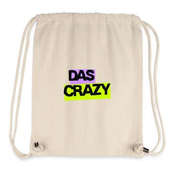 Das Crazy - Design mit Neon-Farben - Stanley/Stella recycelter Gym Bag - Naturweiß - Vorne