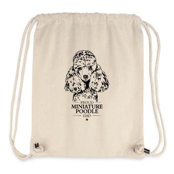 Miniature Poodle Dad Hunde Zwergpudel Wilsigns - Stanley/Stella recycelter Gym Bag - Naturweiß - Vorne