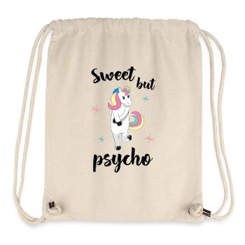 Doux mais psychopathe - Sac à cordon recyclé Stanley/Stella - blanc naturel - Devant