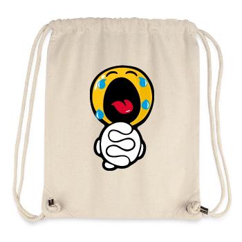 Smiley Desperate - Sac à cordon recyclé Stanley/Stella - blanc naturel - Devant