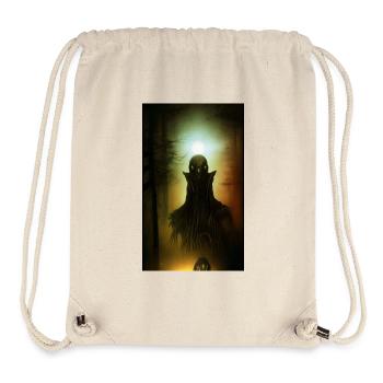 Creepy Horror Comic Alien on a strange planet land - Stanley/Stella Recycled Gym Bag - natural - Front