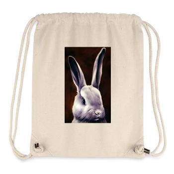 Cool Comic Portrait of a rabbit - Stanley/Stella Recycled Gym Bag - natural - Front