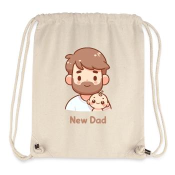 Neuer Vater und Baby - Elterliche Süße - Stanley/Stella recycelter Gym Bag - Naturweiß - Vorne