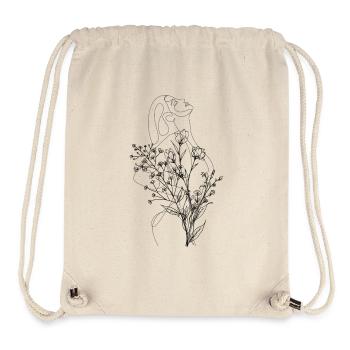 Woman Flowers Confidence - Stanley/Stella Recycled Gym Bag - natural - Front