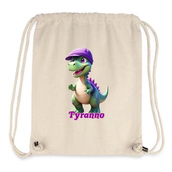 Tyrannosaur - Stanley/Stella Recycled Gym Bag - natural - Front