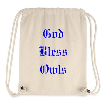 GodBlessOwls - Sac à cordon recyclé Stanley/Stella - blanc naturel - Devant