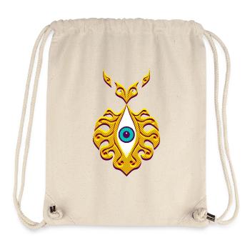 Schmuck Auge orientalisch Schutz Amulett retro - Stanley/Stella recycelter Gym Bag - Naturweiß - Vorne