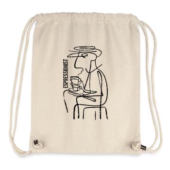 Espressionist - Espresso - Kaffee trinken - Stanley/Stella recycelter Gym Bag - Naturweiß - Vorne