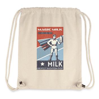 Magic Milk greatest invention ironic funny shirt - Stanley/Stella Recycled Gym Bag - natural - Front