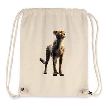 Guépard Guépard Gros chat Amoureux des chats Guépard - Sac à cordon recyclé Stanley/Stella - blanc naturel - Devant