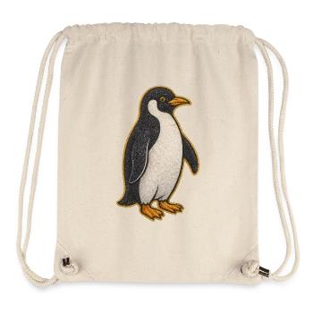 Glitzernder Pinguin Sticker - Stanley/Stella recycelter Gym Bag - Naturweiß - Vorne