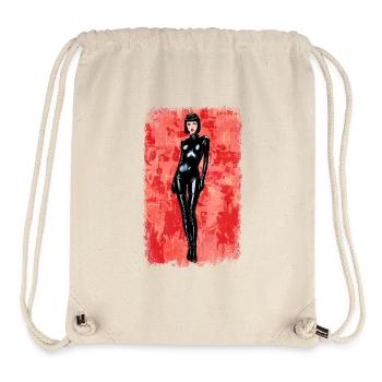Latex Noir Distressed-Edition - Stanley/Stella recycelter Gym Bag - Naturweiß - Vorne