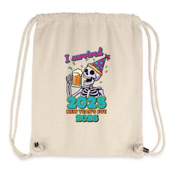 Ich habe die Silvesterparty 2025 überlebt - Stanley/Stella recycelter Gym Bag - Naturweiß - Vorne
