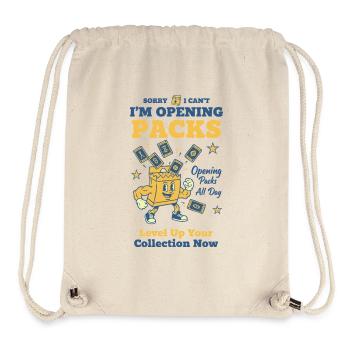 Sorry I Cant Im Opening Packs Trading Card Booster - Stanley/Stella Recycled Gym Bag - natural - Front