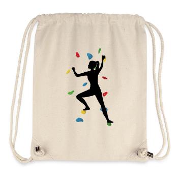 Climbing Wall Woman – Boulder Adventure - Stanley/Stella Recycled Gym Bag - natural - Front