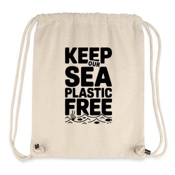 Keep Our Sea Plastic Free - Stanley/Stella Recycled Gym Bag - natural - Front