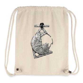 Fragment sacré – Ancienne relique Wabi Sabi - Sac à cordon recyclé Stanley/Stella - blanc naturel - Devant