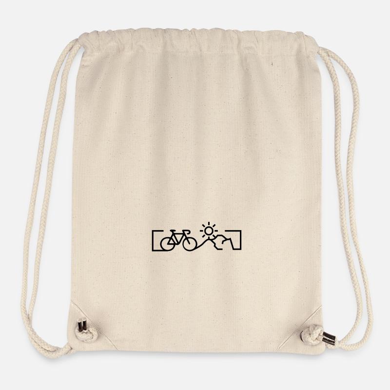 Bicyclette - Sac à cordon recyclé Stanley/Stella - blanc naturel
