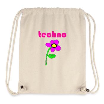 techno blume - Stanley/Stella recycelter Gym Bag - Naturweiß - Vorne
