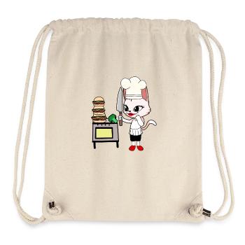 Katze Koch Köchin Köche Katzen Gastgeber - Stanley/Stella recycelter Gym Bag - Naturweiß - Vorne