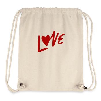 Liebe - Stanley/Stella recycelter Gym Bag - Naturweiß - Vorne