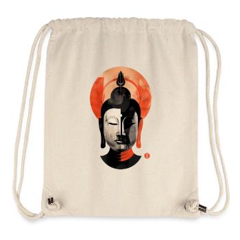 T Shirt Design Buddha Head - Stanley/Stella recycelter Gym Bag - Naturweiß - Vorne