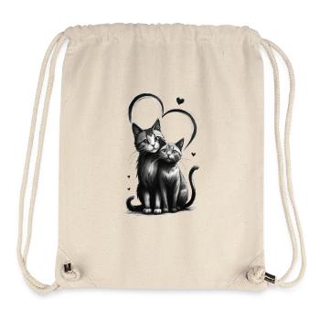 Amour des chats - Sac à cordon recyclé Stanley/Stella - blanc naturel - Devant