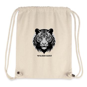 Tigergesicht im Kreis-Design - Stanley/Stella recycelter Gym Bag - Naturweiß - Vorne