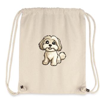 Havanese Hund Comic Baby - Stanley/Stella recycelter Gym Bag - Naturweiß - Vorne