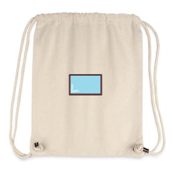 Fernseher / Spiegel / Fenster - Stanley/Stella recycelter Gym Bag - Naturweiß - Vorne