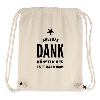 ABI Sprüche - Stanley/Stella recycelter Gym Bag - Naturweiß - Vorne