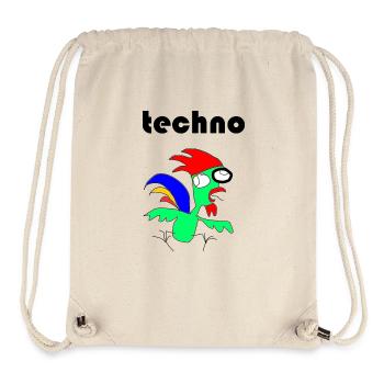 techno henne - Stanley/Stella recycelter Gym Bag - Naturweiß - Vorne