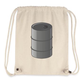 benzin gas tankstelle petrol station oil productio - Stanley/Stella recycelter Gym Bag - Naturweiß - Vorne