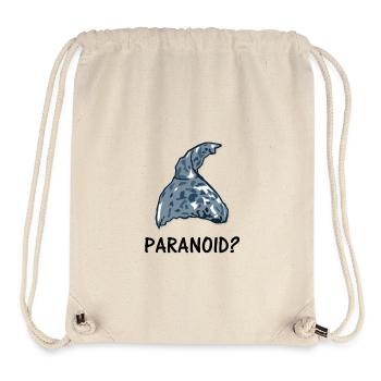 Paranoid? chapeau en aluminium - Sac à cordon recyclé Stanley/Stella - blanc naturel - Devant