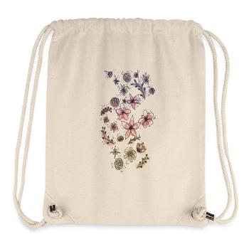 Flowers meadow colorful - Stanley/Stella Recycled Gym Bag - natural - Front