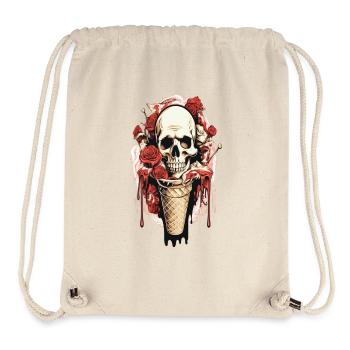 Skull Eistüte mit Rosen und Wachs - Stanley/Stella Recycled Gym Bag - natural - Front
