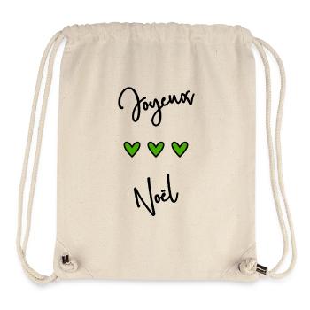 BONNE ANNEE. SAINT SYLVESTRE. NOUVELLE ANNÉE - Sac à cordon recyclé Stanley/Stella - blanc naturel - Devant