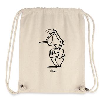 Kurti insatisfait - Sac à cordon recyclé Stanley/Stella - blanc naturel - Devant
