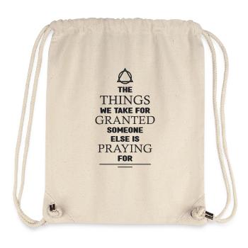 The things we take for granted - Stanley/Stella Recycled Gym Bag - natural - Front