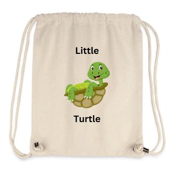 Little turtle - Stanley/Stella recycelter Gym Bag - Naturweiß - Vorne