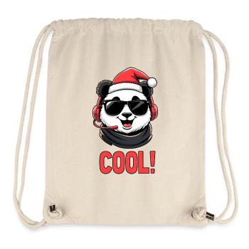 Panda cool - Sac à cordon recyclé Stanley/Stella - blanc naturel - Devant