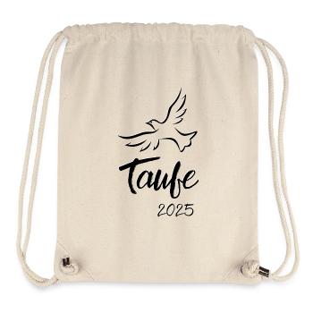Taufe 2025 Taube abhebend Heiliger Geist - Stanley/Stella recycelter Gym Bag - Naturweiß - Vorne