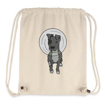 Resilient Dog Illustration - Stanley/Stella Recycled Gym Bag - natural - Front