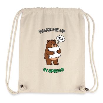 Schläfriger Bär - Stanley/Stella recycelter Gym Bag - Naturweiß - Vorne
