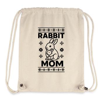 rabbit mom mom mom - Stanley/Stella Recycled Gym Bag - natural - Front
