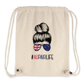 Au Pair New Zealand Aupair Work Travel #Aupairlife - Stanley/Stella Recycled Gym Bag - natural - Front