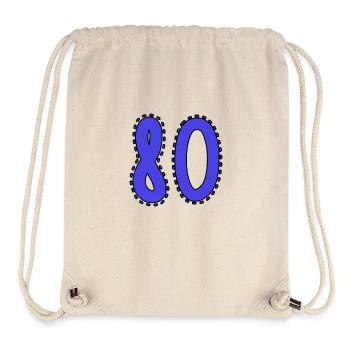 80. 80 JAHRE. 80. JAHRESTAG. 80-JÄHRIGES JUBILÄUM. - Stanley/Stella recycelter Gym Bag - Naturweiß - Vorne