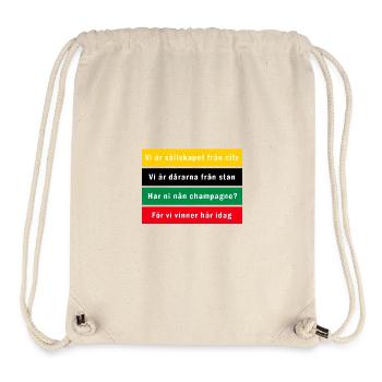 Green-black inferno Best in town - Stanley/Stella Recycled Gym Bag - natural - Front