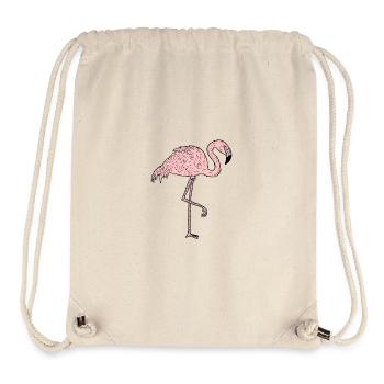 Flamingo - Comicstyle - Stanley/Stella recycelter Gym Bag - Naturweiß - Vorne
