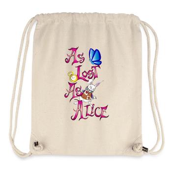 wie Alice verloren - Stanley/Stella recycelter Gym Bag - Naturweiß - Vorne